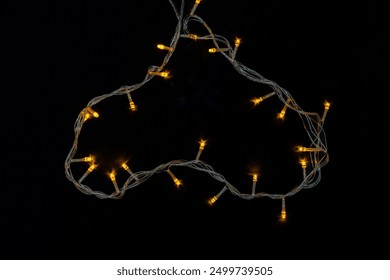 Christmas Lights Warm Flickering wire LED Lights for Festival celebration - Powered by Shutterstock