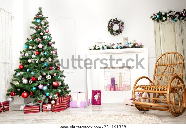 Christmas Living Room Stock Photo (Edit Now) 231161338