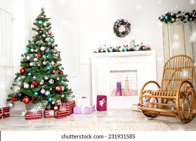 Christmas Living Room With Star