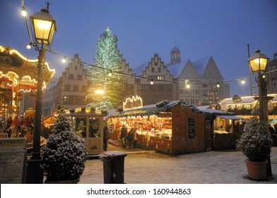 Christmas Market In Frankfurt, Germany