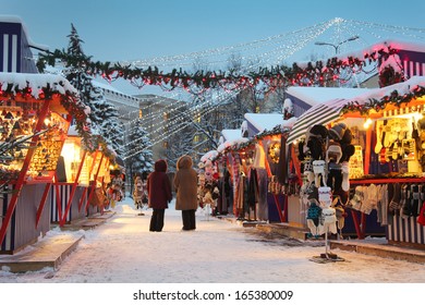 Christmas Market In Riga, Latvia