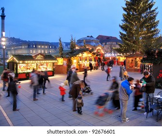 Christmas Market In Stuttgart, Germany