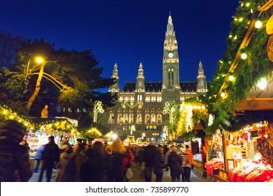 Christmas Market In Vienna