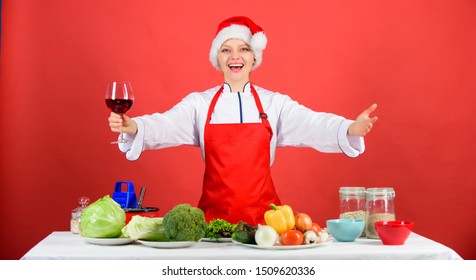 Woman Chef Cooking Christmas Dinner Wear Stock Photo 1539015035 ...