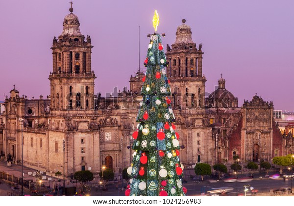 Christmas Mexico City Metropolitan Cathedral Christmas Stock Photo ...