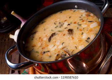 A Christmas Mushroom Soup Of Polish Style