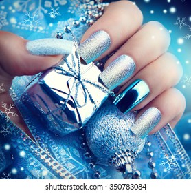 Christmas Nails Images Stock Photos Vectors Shutterstock