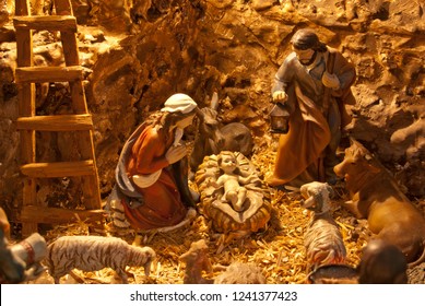 Christmas Nativity Scene Cave Setting Stock Photo 1241377423 | Shutterstock