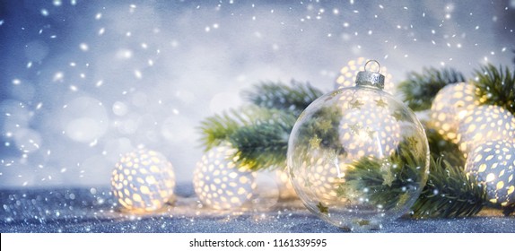 Christmas and New Year holidays background, winter season. 