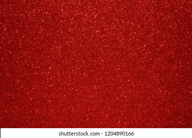 Christmas New Year Valentine Day Red Glitter Background. Holiday Abstract Texture Fabric. Element, Flash.