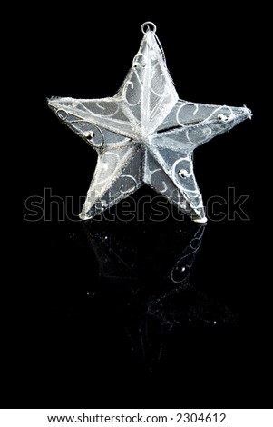 Christmas d?coration on a black background [[stock_photo]] © 
