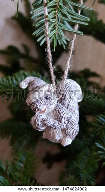 Christmas Ornament Hanging Fir Needle Branch Stock Photo Edit Now