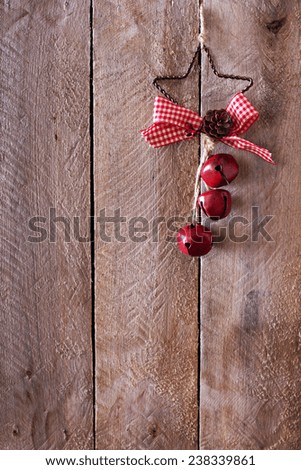Similar – Image, Stock Photo red christmas balls on white wood
