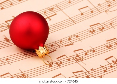 Christmas Ornament And Sheet Music