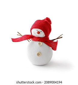 christmas ornament - snowman isolated on white background. - Powered by Shutterstock