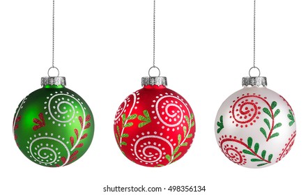New 2 Boxes =16 Glass Ball Christmas Ornaments 2.6" 4 Colors to Choose From! 