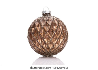 Christmas Ornaments balls isolated on a white background. - Shutterstock ID 1842089515