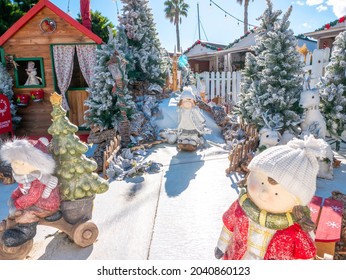 Christmas Ornaments. Figures Allude To Christmas. Belen