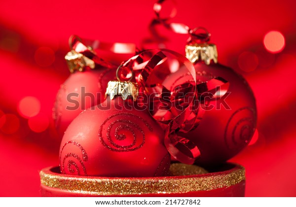 Christmas Ornaments Vase Red Santa Claus Royalty Free Stock Image