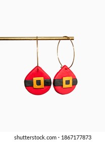 Christmas Polymer Clay Statement Earrings