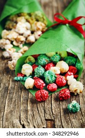 Christmas Popcorn And White Chocolate And Peppermint Popcorn
