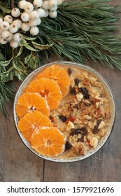 Christmas Porridge With Oranges And Nuts