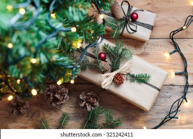 Christmas Presents Under A Tree