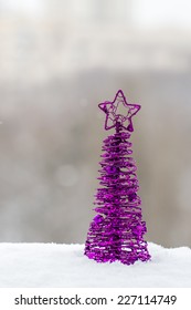 Christmas Purple Christmas Tree Decor