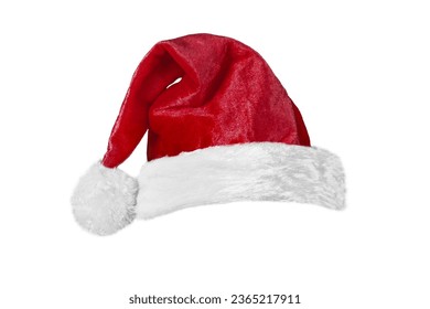 christmas santa claus hat on a transparent background in PNG format