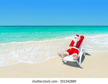 Santa Claus Beach Images, Stock Photos & Vectors | Shutterstock