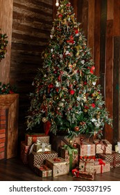 Christmas Scene Tree Gifts Stock Photo 750337195 | Shutterstock