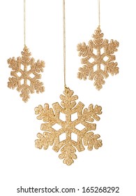 Christmas Snowflake Ornament On A White Background