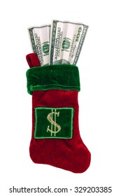 Christmas Stocking Full Of Cash/ Christmas Stocking With Money