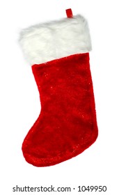 Christmas Stocking Isolated On White Background