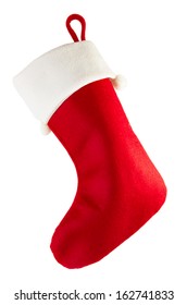 Christmas Stocking Isolated On White Background