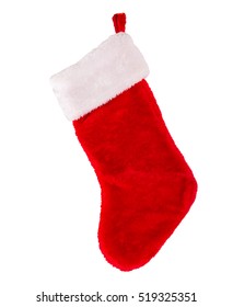 Christmas Stocking Isolated On White Background