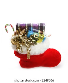 A Christmas Stocking Overflowing With Gifts