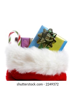 A Christmas Stocking Overflowing With Gifts