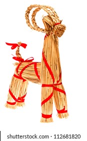 Christmas Straw Toy. Traditional Finnish Joulupukki.