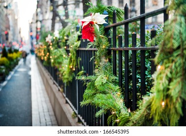 Christmas Street Decor In New York