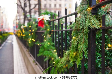 Christmas Street Decor In New York