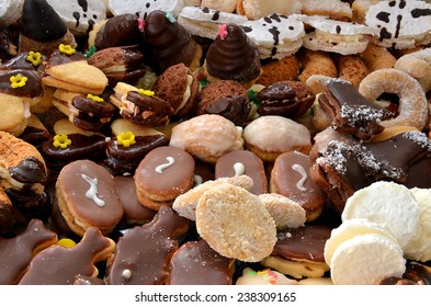 Christmas Sweets And Cookies In Box