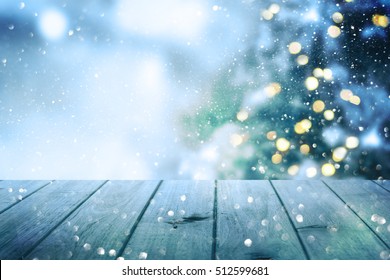 Christmas Table Background