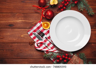 Christmas Table Place Setting