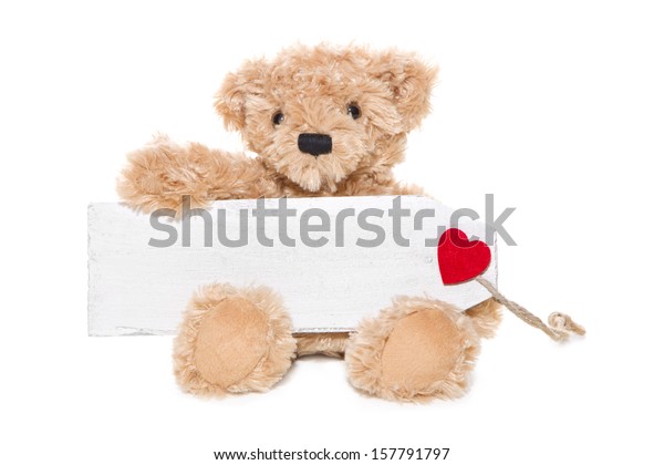 teddy bear with message