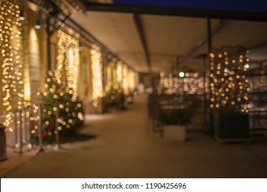 Christmas Time In Vienna Blurred Background Restaurant Inn.