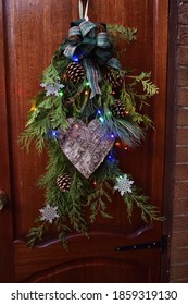 Christmas Traditional Door Swag Wreath