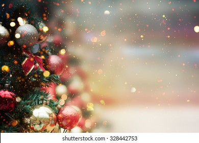 Christmas tree background - Shutterstock ID 328442753