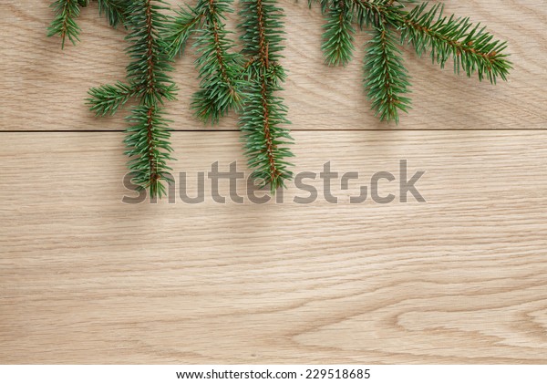 Oak Christmas Tree Table Decoration