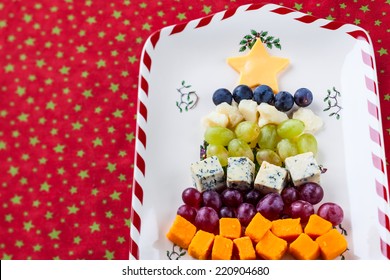 Christmas Tree Cheese Platter